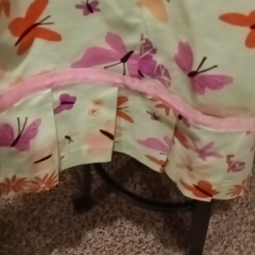 FINAL PRICE Lilly Pulitzer t-strap floral/butterfly print dress w pleated hem - Picture 16 of 16